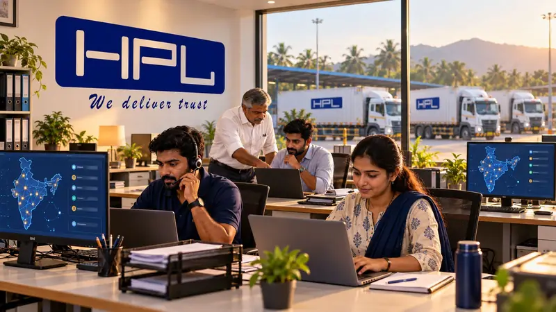 HP Logistics team at work in the Coimbatore office